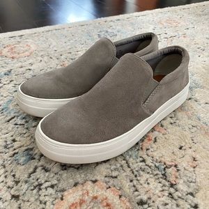 Steve Madden Gray Suede Platform Sneakers
